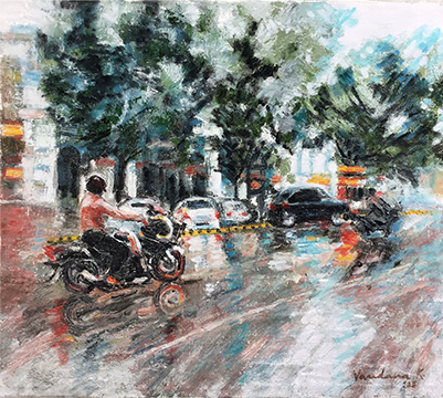 Biking In The Rain